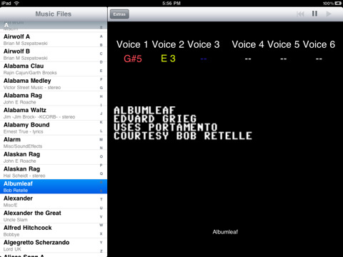 Enhanced Music Player for iPad