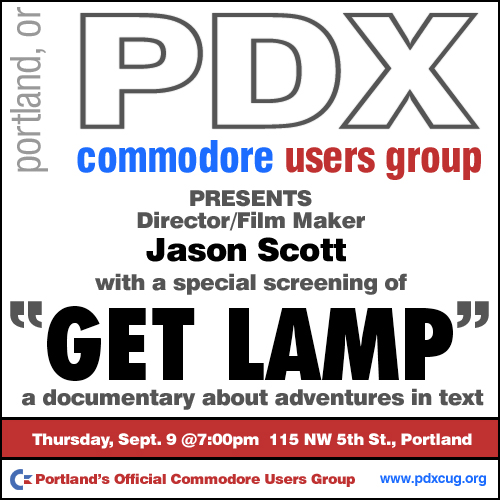 PDX Commodore Users Group Presents Get Lamp