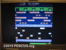 Arcade Version of Frogger on MAME