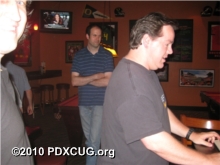 PDX Commodore Club Members Playing Amoeba Invaders