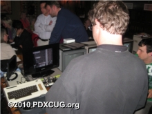 PDX Club Member Playing Impossible Mission 2025 on the Amiga CD32