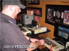 PDX Club Member on Commodore Computer