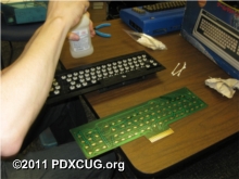 CBM 8032 PET Keyboard Cleaning
