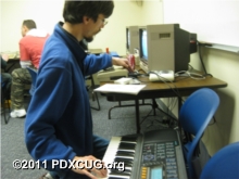 Pinacolada using MIDI on Commodore 64 with Supertrack-ROM Cartridge