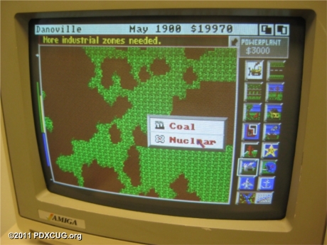 Gaming Time - Sim City on Amiga 1000