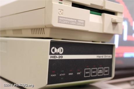 Commodore 1581 Disk Drive and CMD-20 Hard Drive
